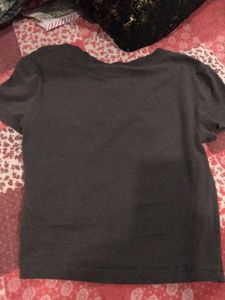 Grey Fitted Crop Top