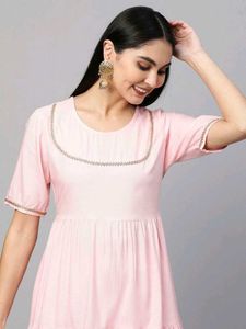 Women's Cotton Anarkali Kurta with Pant