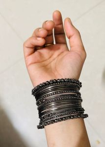 Oxidised bangles Set