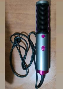 2-in-1 HairDryer &amp; Straightener Hot Air Brush Comb