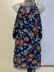 Pintrest Floral Cold Shoulder Dress