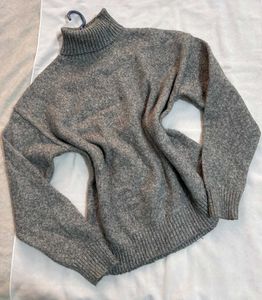🎁Buy1 Get1 Free Cozy Gray Turtleneck Sweater C