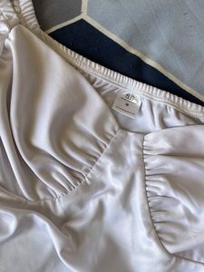 White Long Sleeve Street Style Store Crop Top