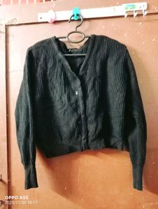 Black and white Cardigan Sweater