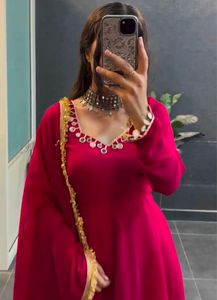 Elegant Saiyaara (Hot Pink Sharara) Suit