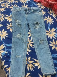 Blue Ripped Jeans
