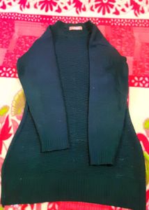 Women Girl Black Long Sweater School And Home Wear