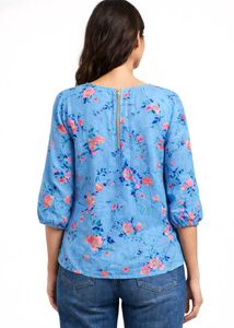 Floral Print Top🩵