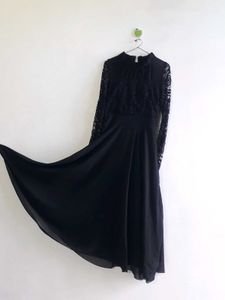 Georgette Black Gown 🖤