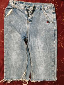 short denim capri for girls,women