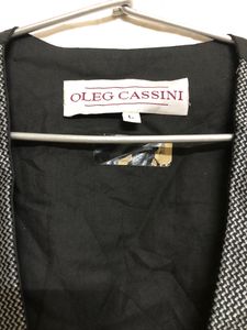 Oleg Cassini Black Waistcoat