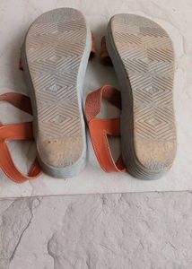 Orange Flats &amp; Sandals