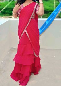 Pink Half Saree 💗