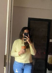 A butter yellow sweatshirt from H&amp;M