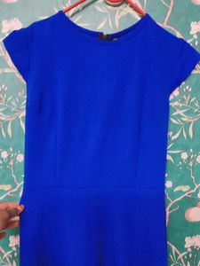 Royal Blue Asymmetrical Dress