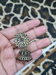 Black Jhumka Earrings