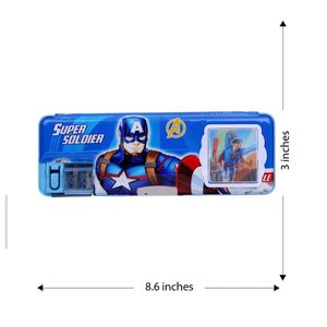 Avengers Pencil Box with inbuilt calculators and s
