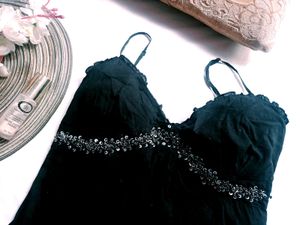 Very Beautiful Embroidered Black Top