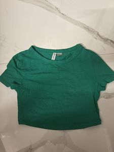 Green H&amp;M Crop Top