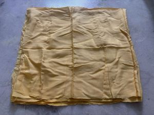 Yellow Cotton Silk Fabric
