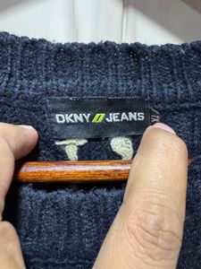 DKNY Vintage Black Crewneck Sweater