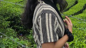 Striped Button-Down Crop Top