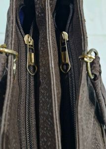 Da Milano Brown Tote Bag