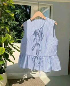 Ruffle Sleeveless Top