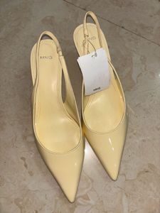 MANGO Slingback Kitten Heels
