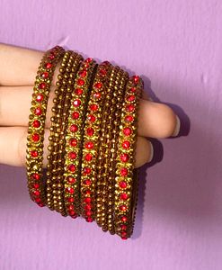 Red Stone Bangle
