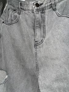 Unisex Ripped Flared Jeans