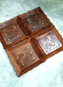New Designer Wooden Tray Set