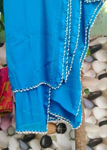 Sky colour dupatta
