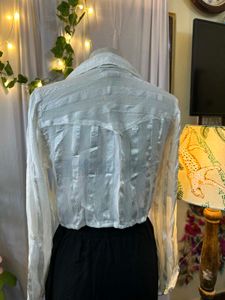 Striped Sheer Blouse