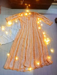 Vintage Style Orange Dress