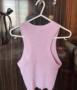 Rib-knit vest top