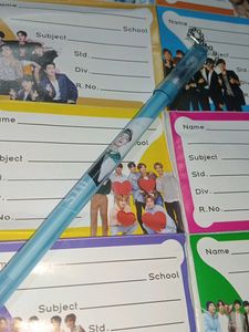 BTS Notebook Stickers With Pen