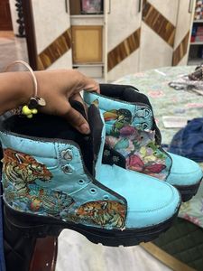 Unique Painted Boots