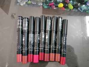 Plum Crayon Lipstick Combo (9 Pcs)