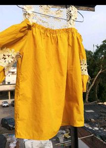 Yellow Lace Top