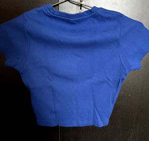 Royal Blue Crop Tshirt