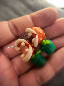 Mario Plant Earrings