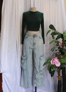 High Rise Wide Leg Jeans