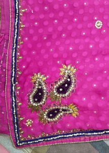 Beautiful Saree With Embroidery