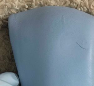 👠Sky Blue Chain Pointed Toe Stilettos-Unused