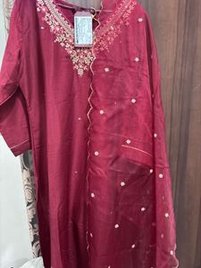 Elegant Embroidered Kurta Set