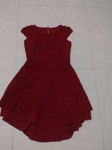 Red Fit and Flare Dress