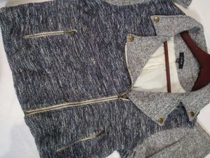 Stylish Grey Moto Jacket