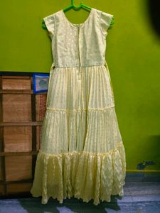 lemon yellow partywear dress