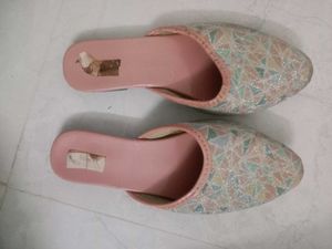 Sparkly Pointed-Toe Mules